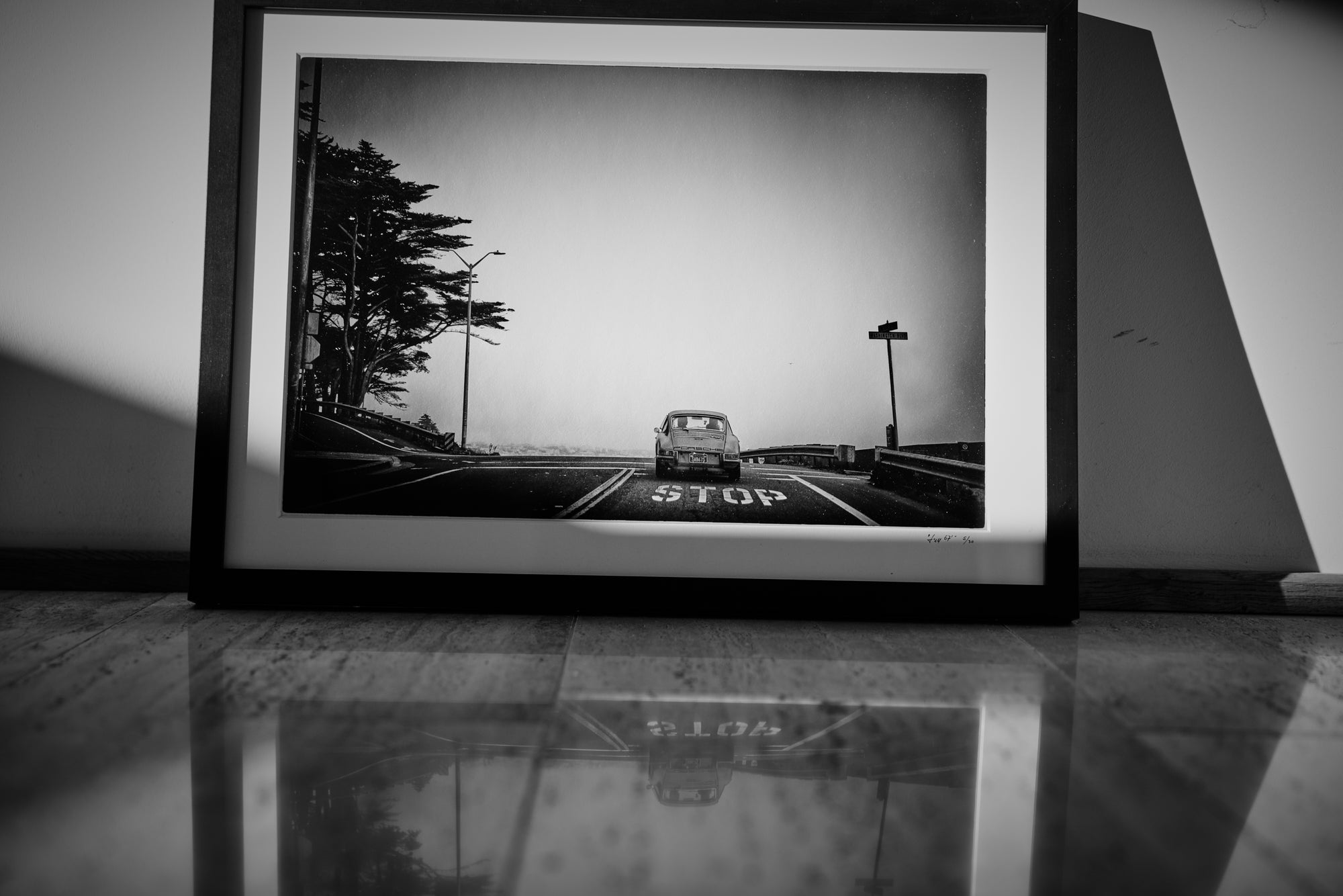 1967 Porsche 911 at dawn – cinematic fine art print