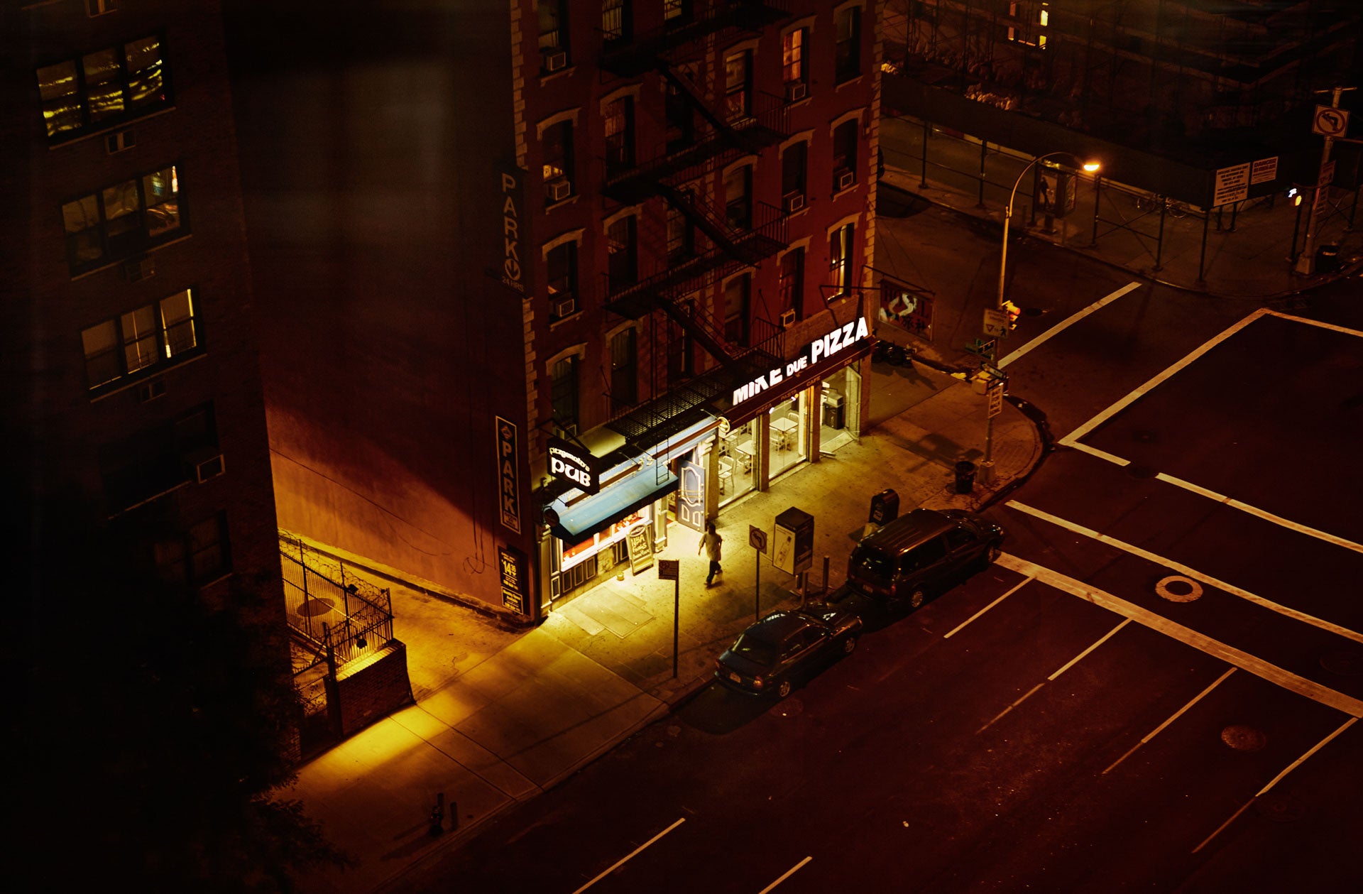 Fine art photography by Frank Kayser – Mike due Pizza, shot in New York 2006.